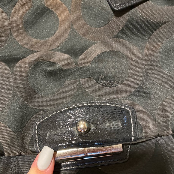 Black Coach purse with strap variation. - Picture 2 of 8